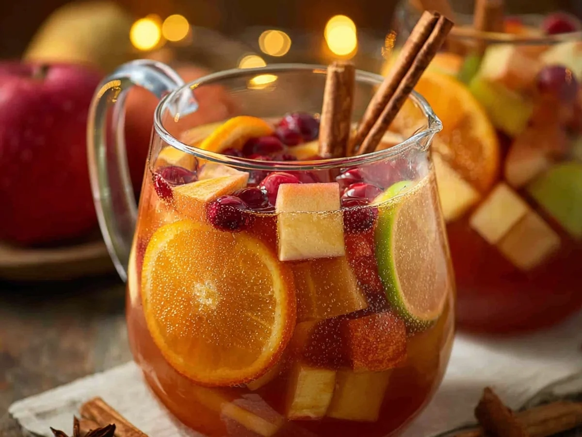 Rustic Spiced Apple Cider Sangria Recipe - Image 1