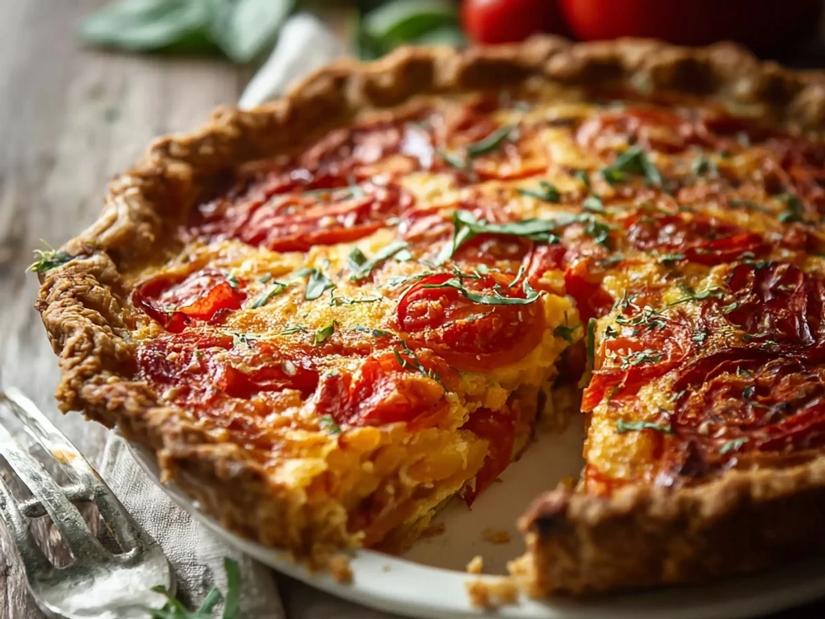 Rustic Tomato Pie: A Savory Summer Delight - Image 1