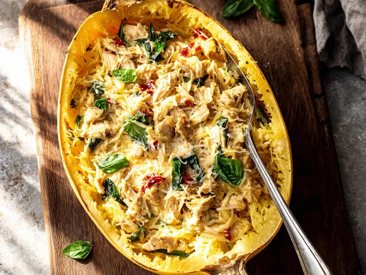 Rustic Tuscan Chicken Spaghetti Squash Recipe - Image 2