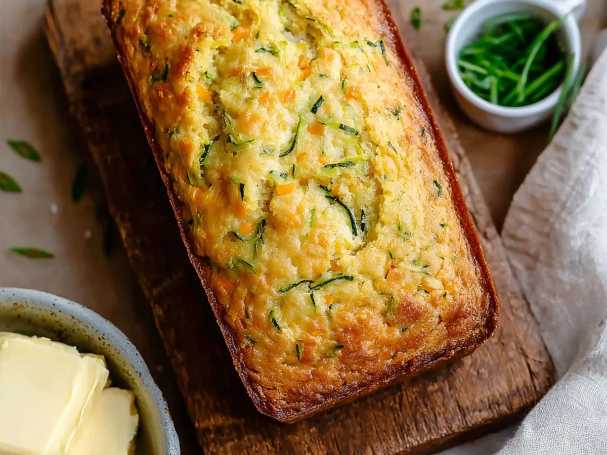 Savory Green Onion Zucchini Cheddar Bread - Image 2