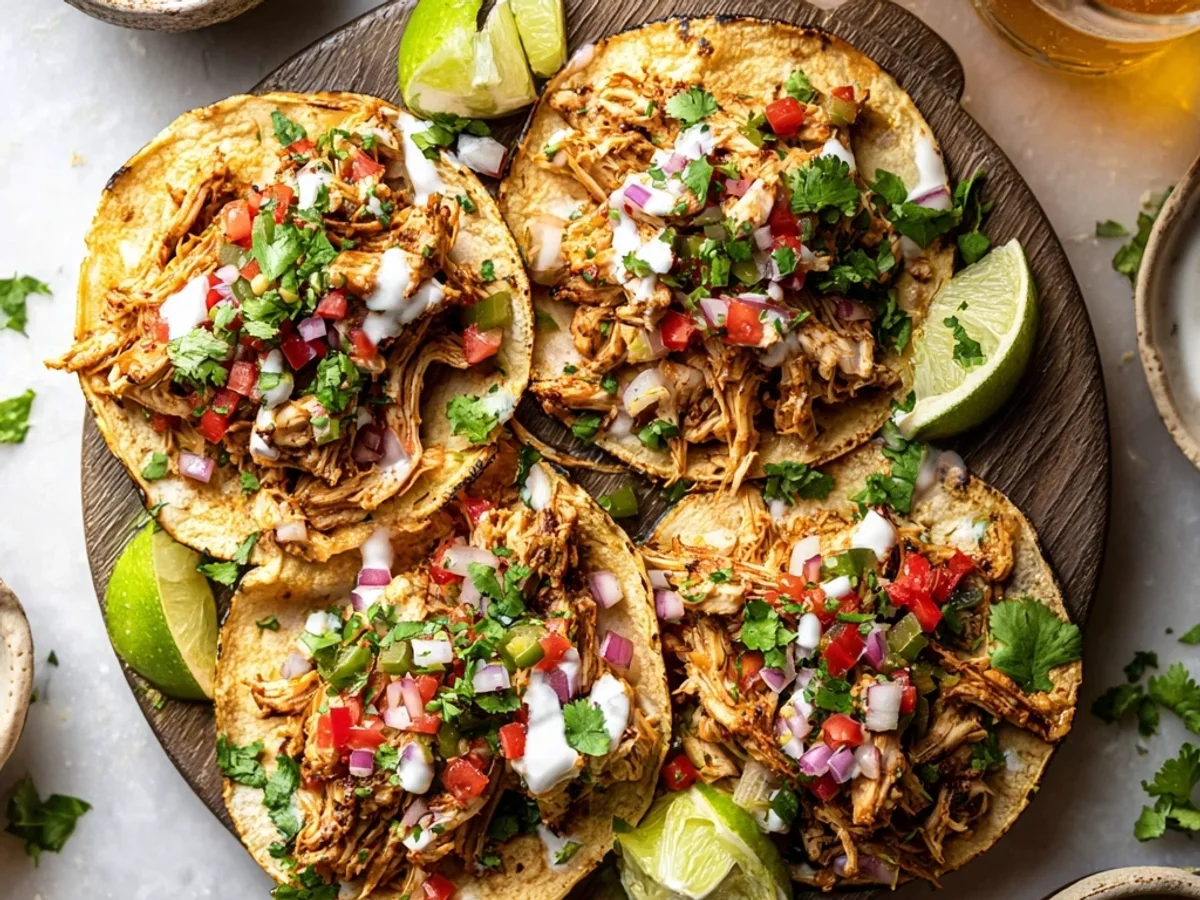 Savory Pulled Chicken Tacos: A Weeknight Flavor Burst - Image 2