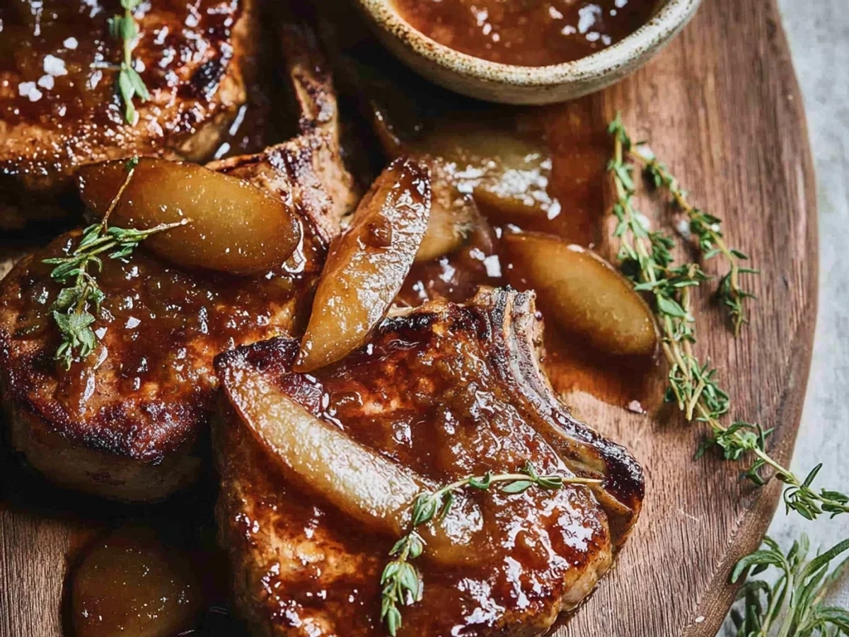 Seared Apple Butter Lamb Chops with Rosemary - Image 2