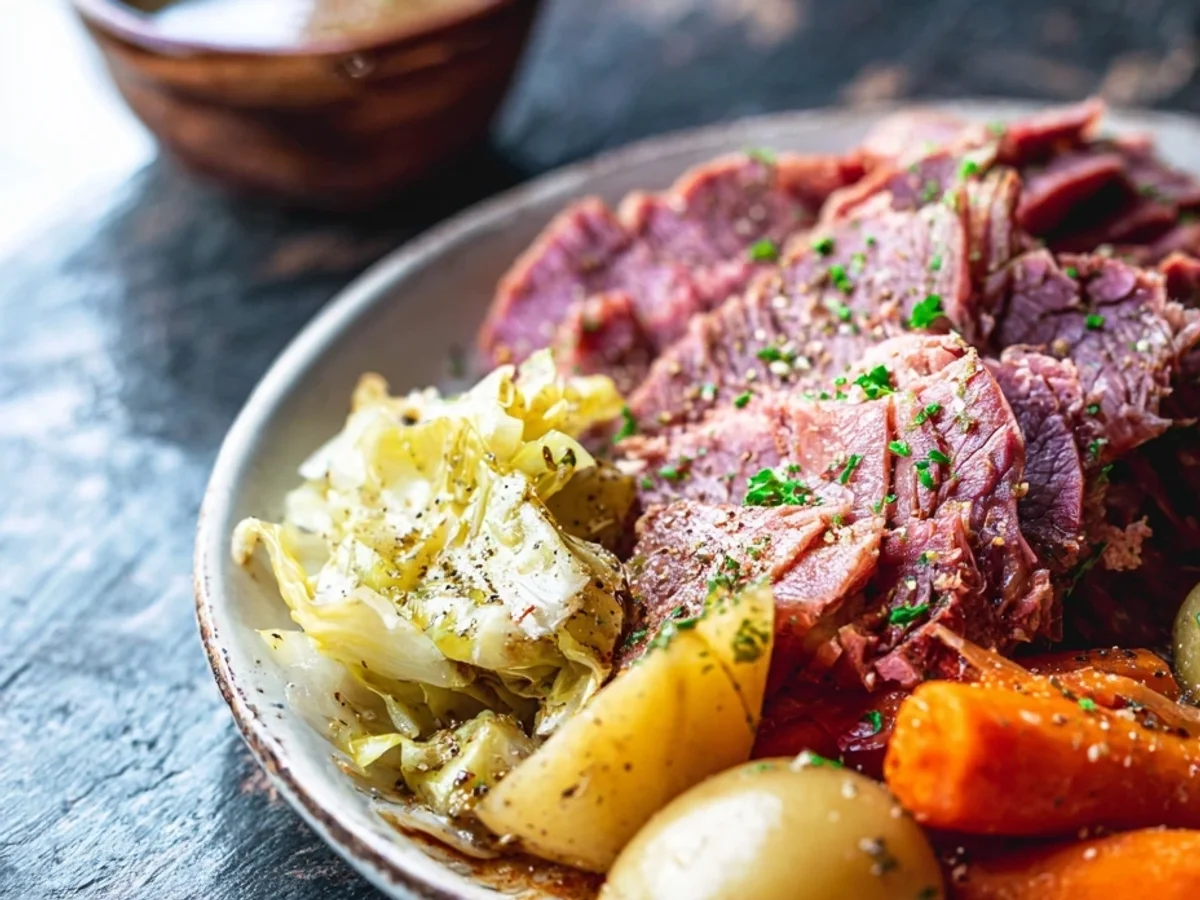 Simple Crockpot Corned Beef & Cabbage: Weeknight Dinner - Image 2