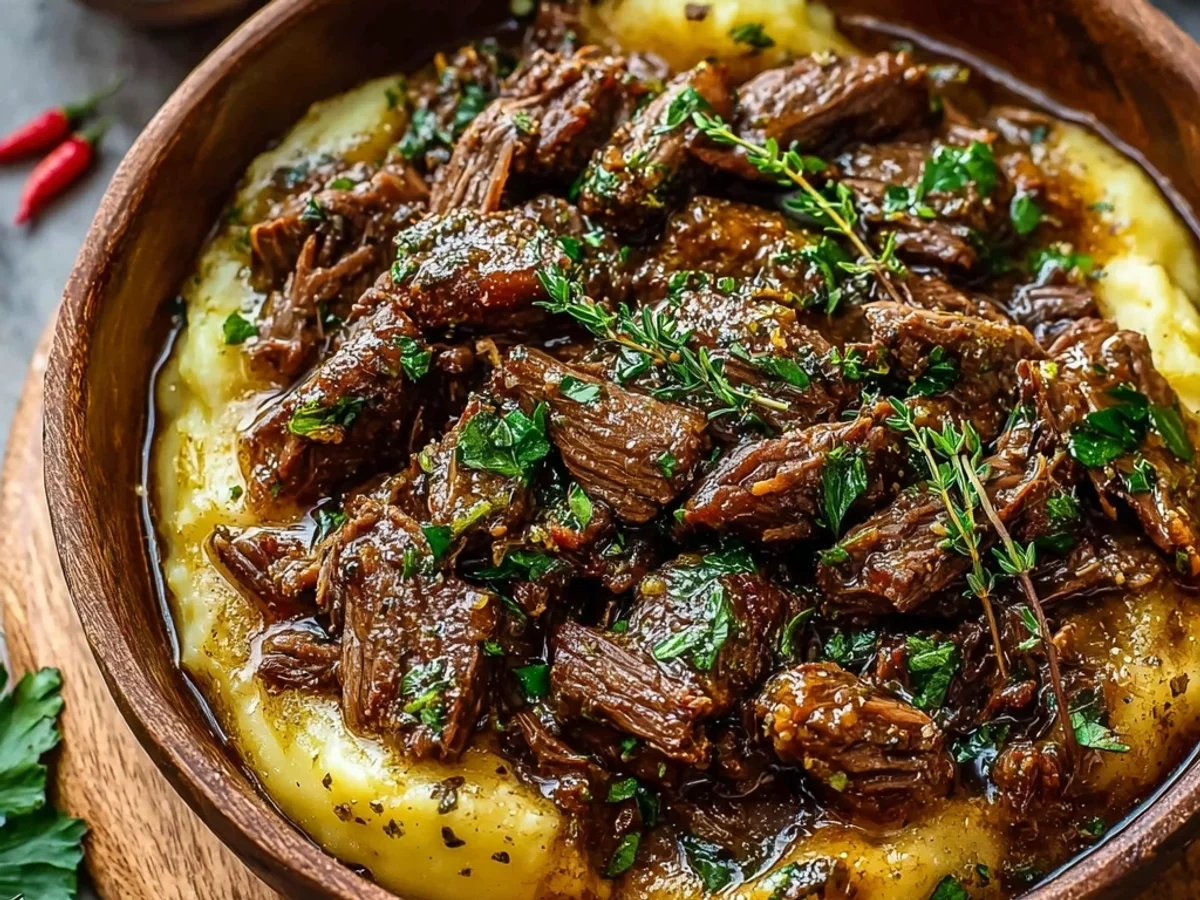 Slow Cooker Garlic Butter Beef: A Tender, Simple Dinner - Image 1