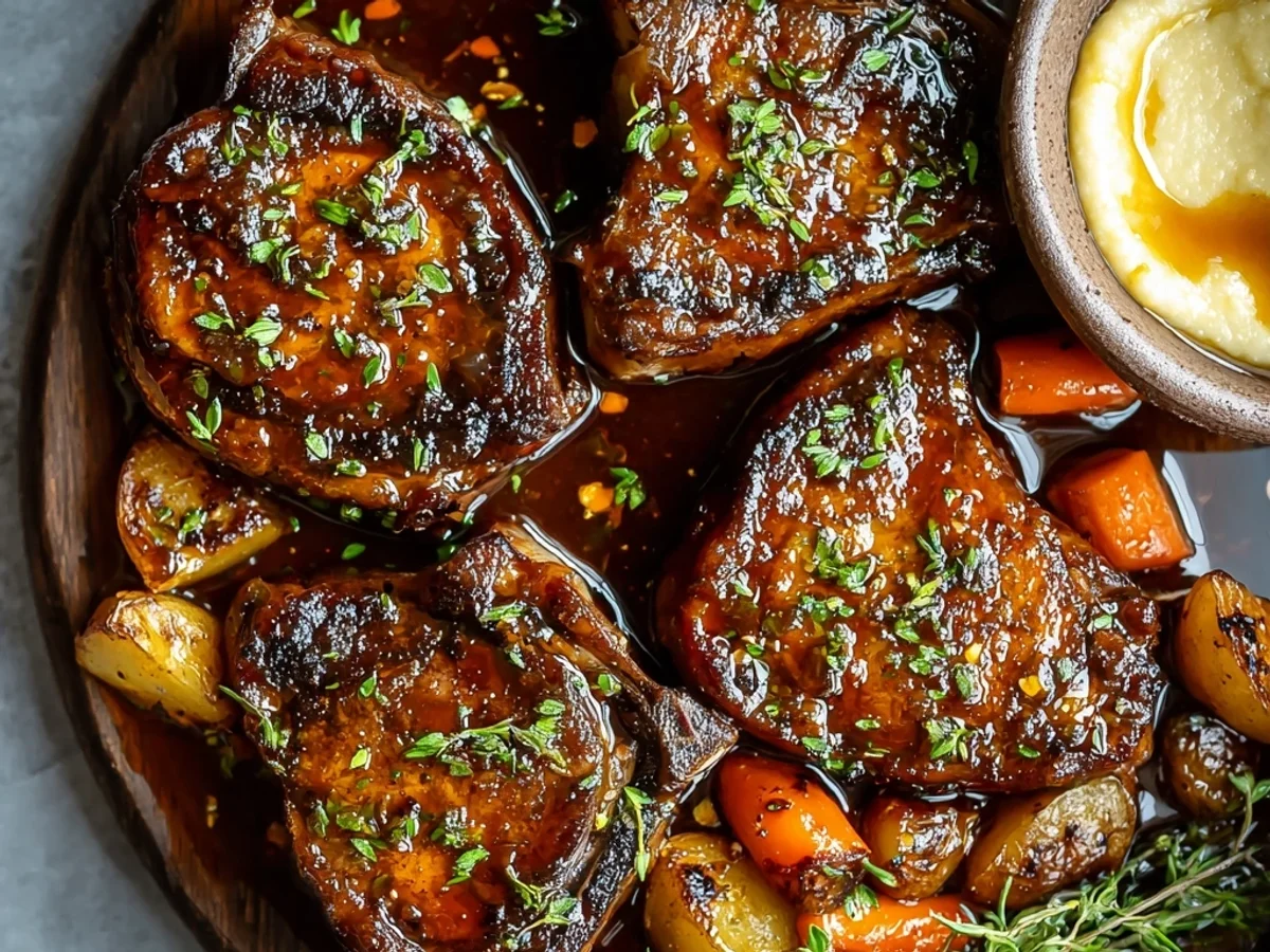 Slow Cooker Honey Garlic Lamb Chops: Tender & Flavorful - Image 1
