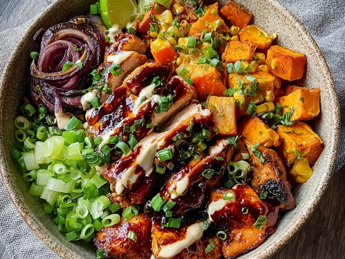 Smoky BBQ Chicken Sweet Potato Bowl Recipe: Easy Comfort - Image 1