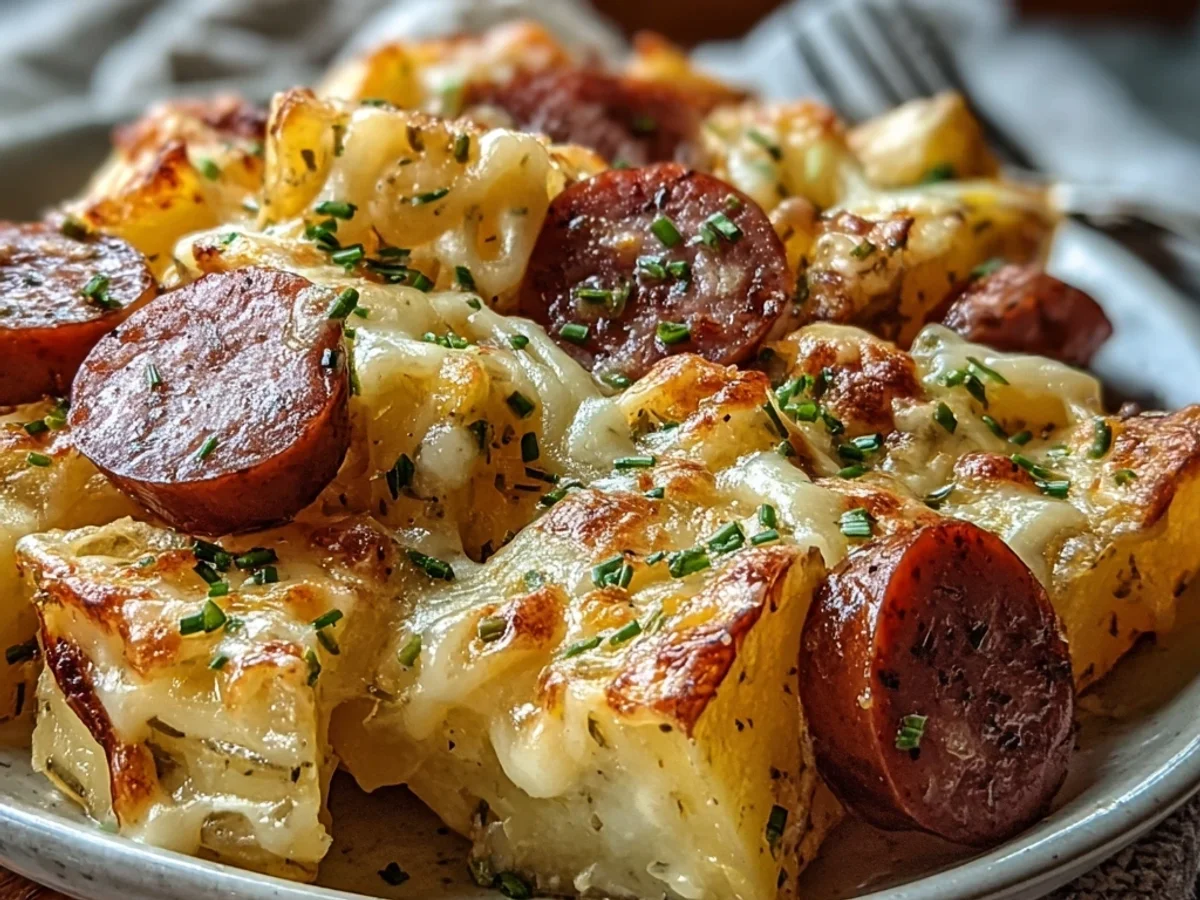 Smoky Cheesy Ranch Potatoes & Sausage Skillet - Image 1