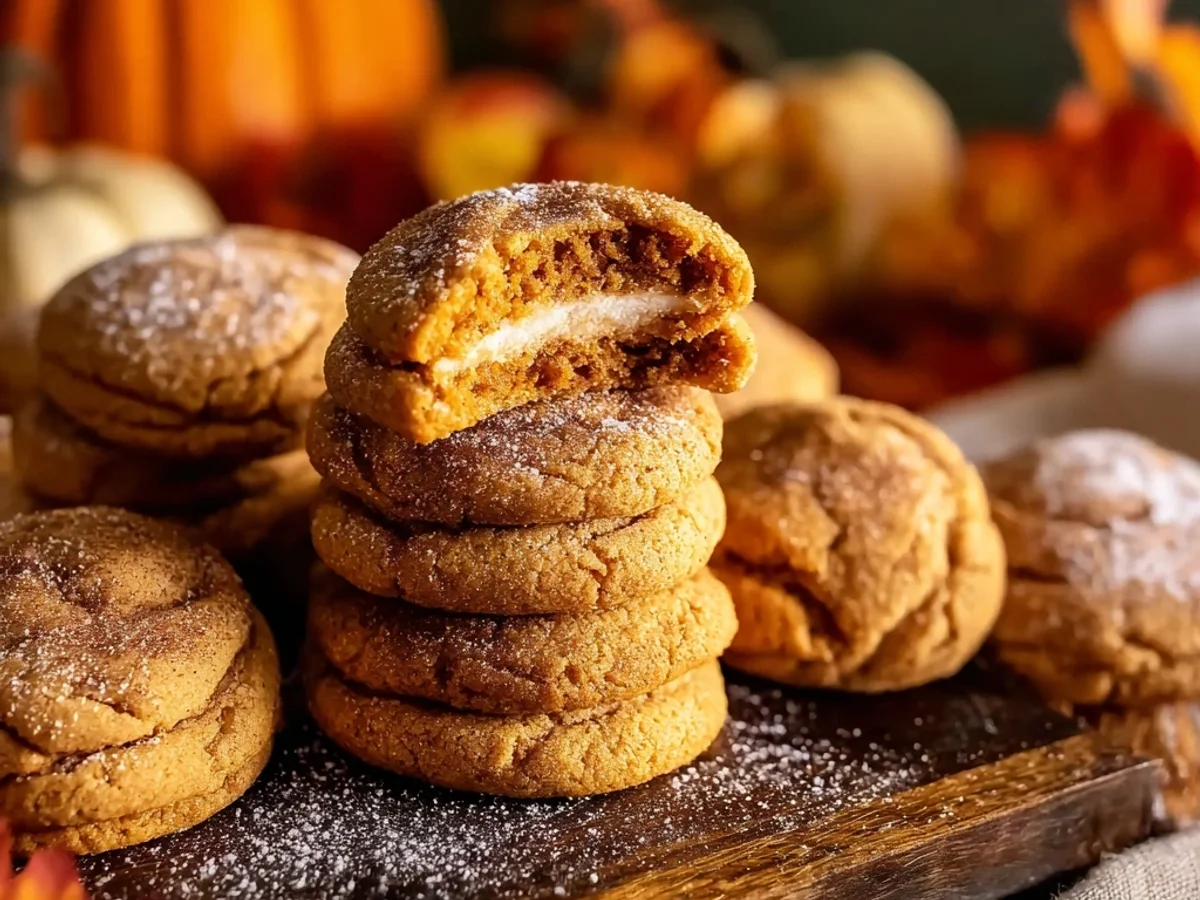 Spiced Pumpkin Cheesecake Cookies: Creamy Swirl Treats - Image 1