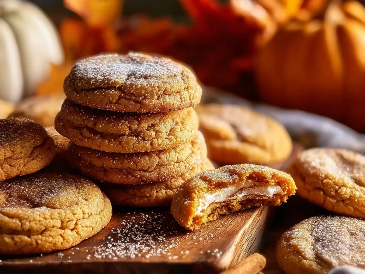 Spiced Pumpkin Cheesecake Cookies: Creamy Swirl Treats - Image 2