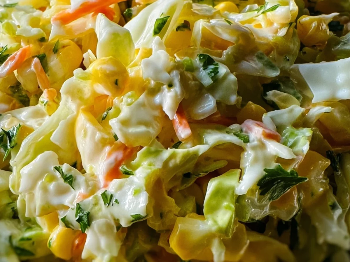 Spicy Jalapeno Corn Coleslaw: Zesty Summer Side - Image 1