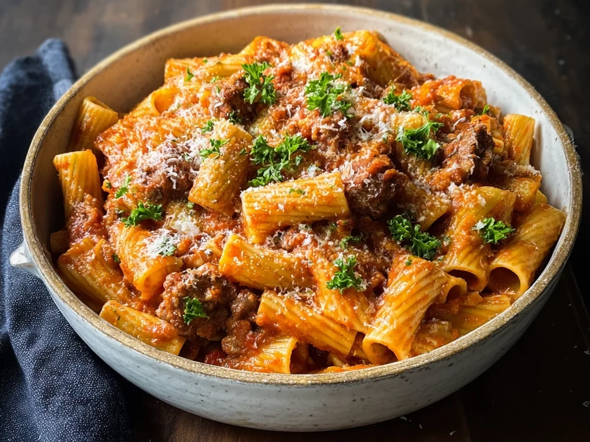 Spicy Turkey Sausage Rigatoni: Hearty Weeknight Pasta - Image 1