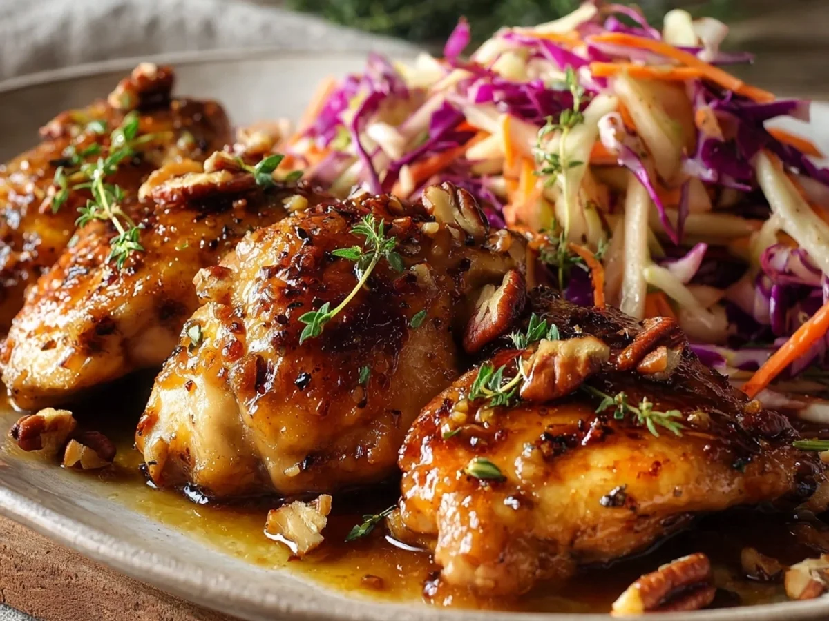 Sticky Apple Cider Chicken with Crisp Autumn Slaw - Image 2