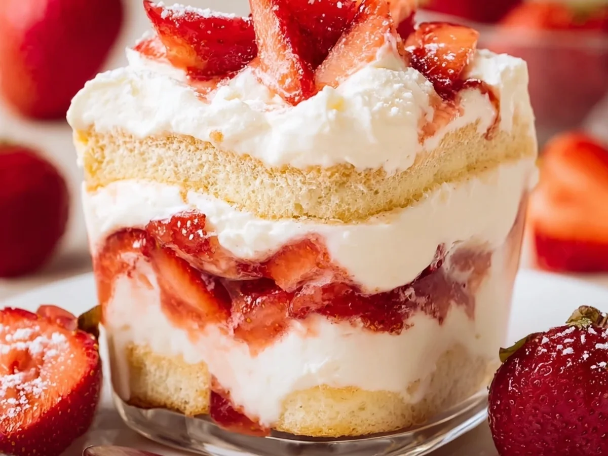 Strawberry Tiramisu: Refreshing No-Bake Dessert - Image 1
