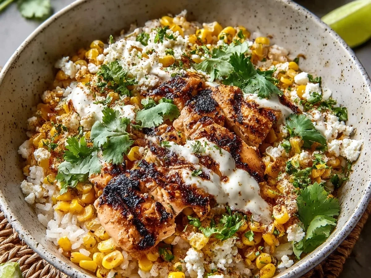 Street Corn Chicken Rice Bowl: Smoky & Satisfying - Image 1