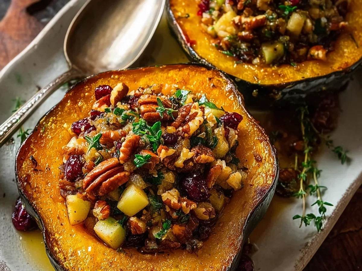 Sweet Apple Stuffed Acorn Squash: A Heartwarming Fall Dish - Image 1