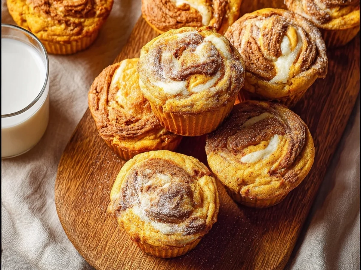 Swirled Pumpkin Cream Cheese Muffins: Autumn Treat - Image 2