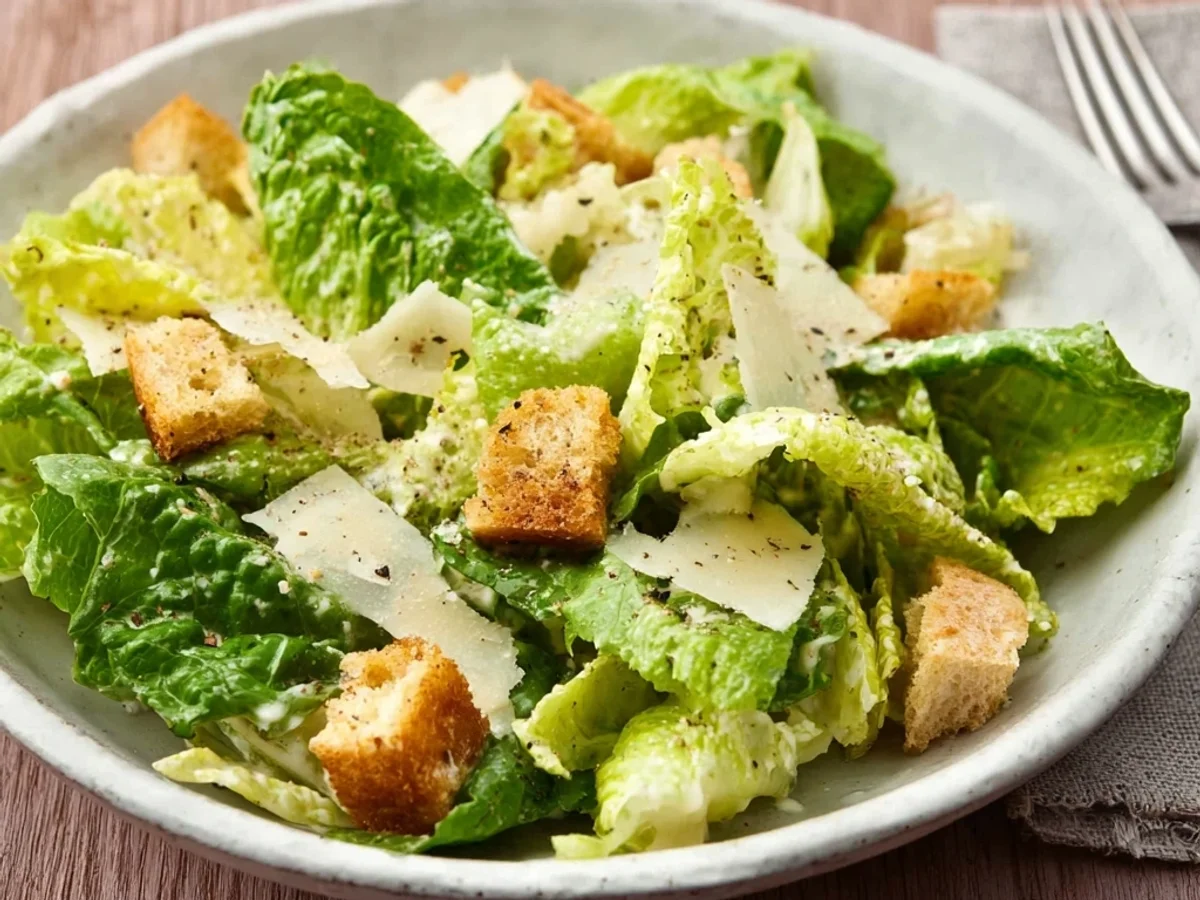 Tangy Classic Caesar Salad: A Home Kitchen Favorite - Image 1