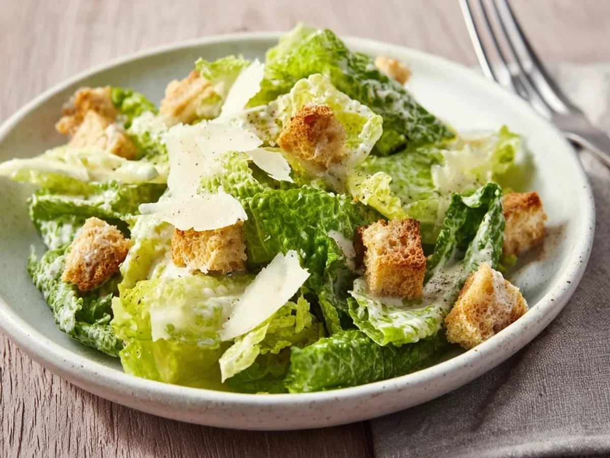 Tangy Classic Caesar Salad: A Home Kitchen Favorite - Image 2
