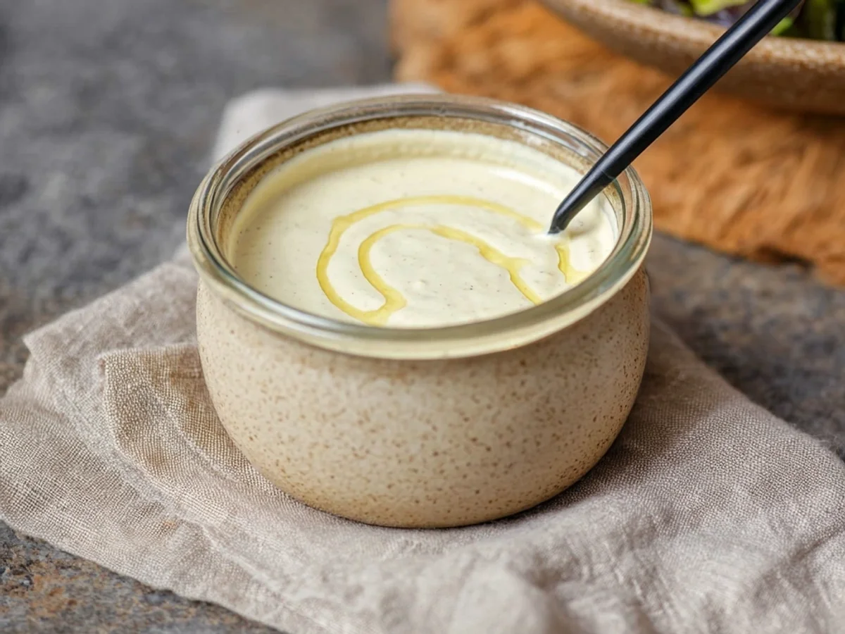 Tangy Creamy Caesar Salad Dressing - Image 2