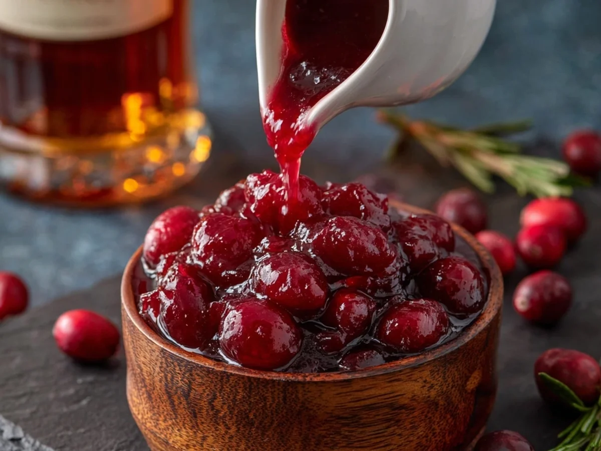 Tangy Honey Cranberry Sauce with Bourbon - Image 2