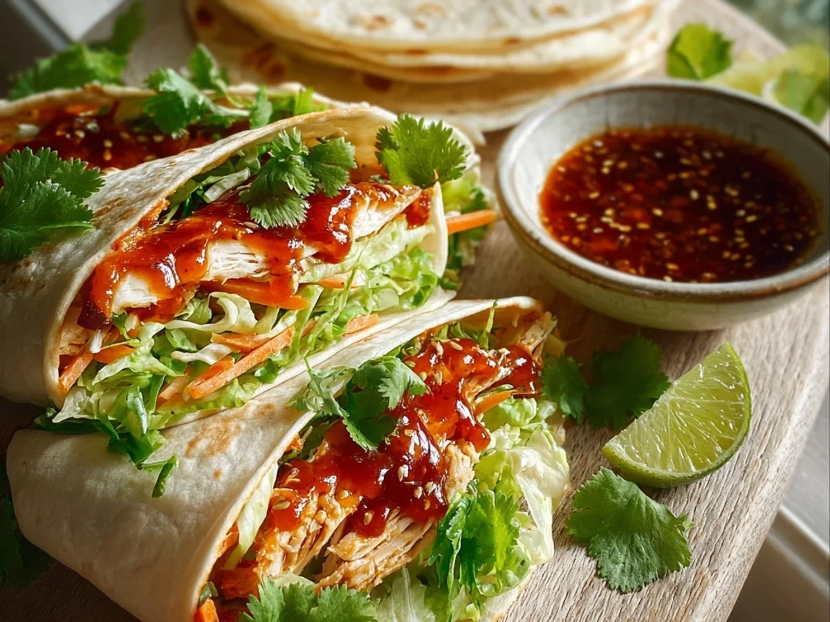 Tangy Sweet Chili Chicken Wraps: Quick & Flavorful Dinner - Image 2