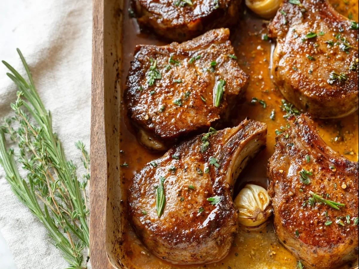 Tender Baked Lamb Chops with Garlic-Herb Crust - Image 2