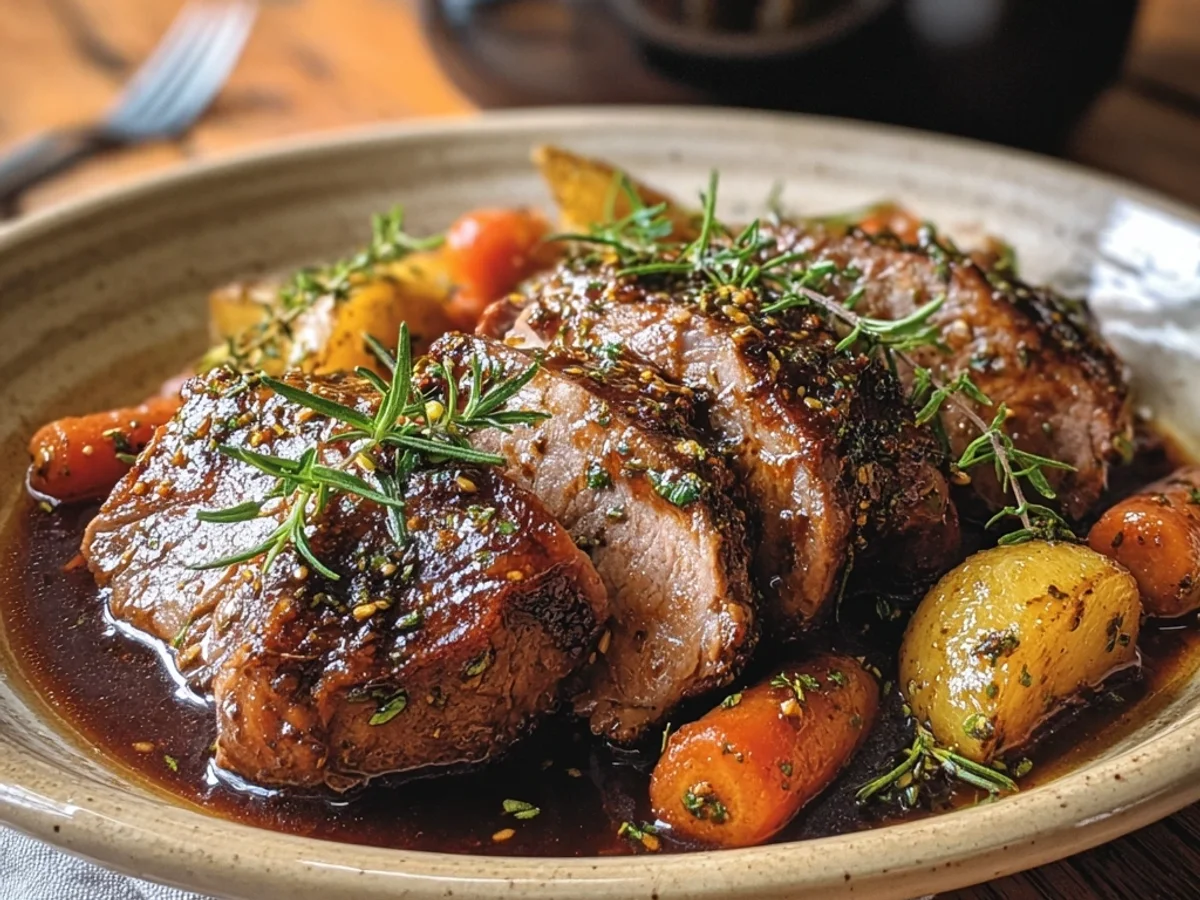 Tender Lamb Loin Crock Pot: Simple Dinner Delight - Image 1