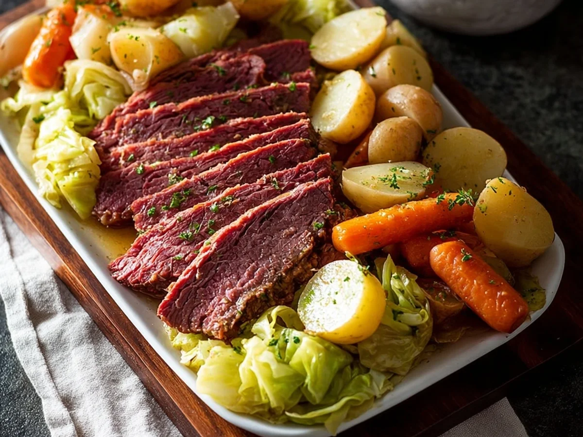 Tender Slow Cooker Corned Beef and Cabbage - Image 1