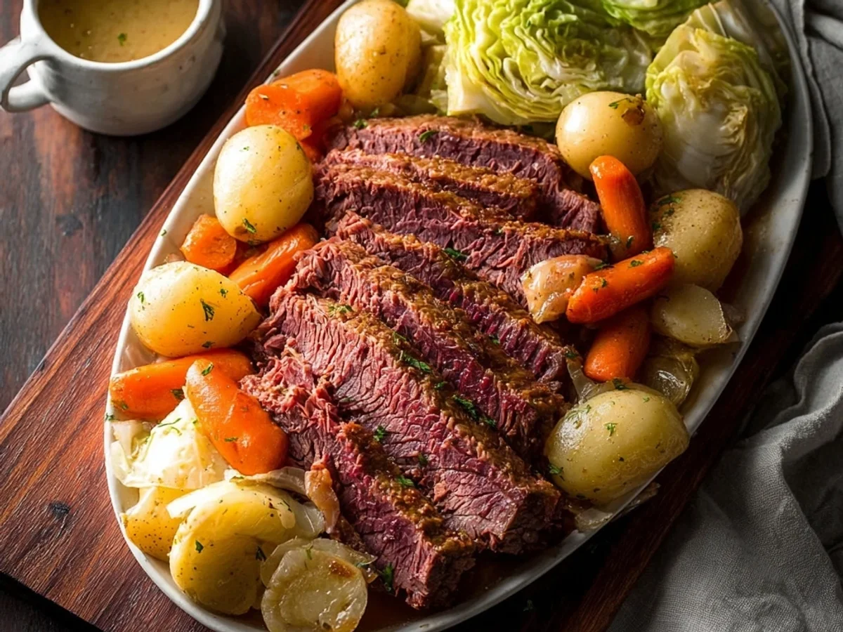 Tender Slow Cooker Corned Beef and Cabbage - Image 2