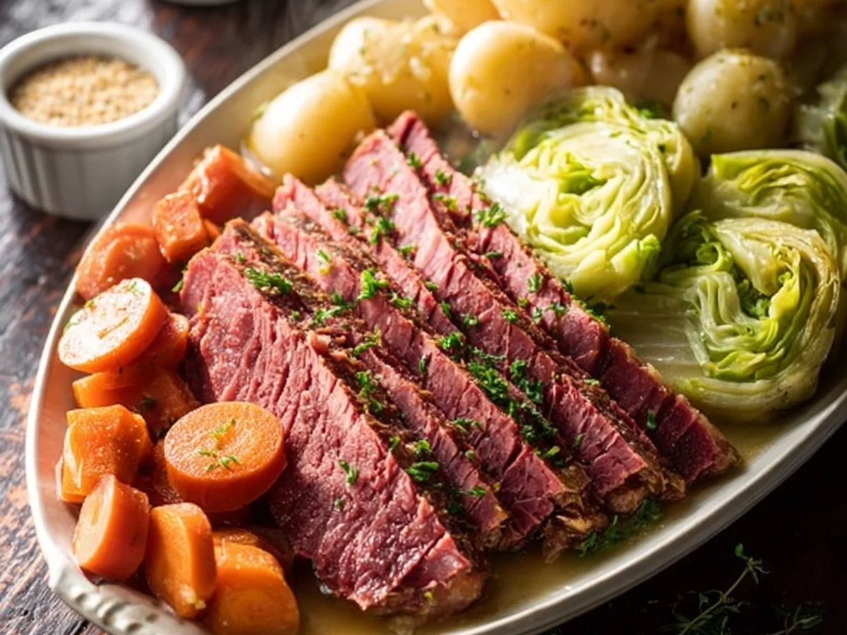 Tender Slow Cooker Corned Beef and Cabbage Recipe - Image 1