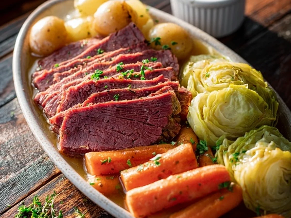 Tender Slow Cooker Corned Beef and Cabbage Recipe - Image 2