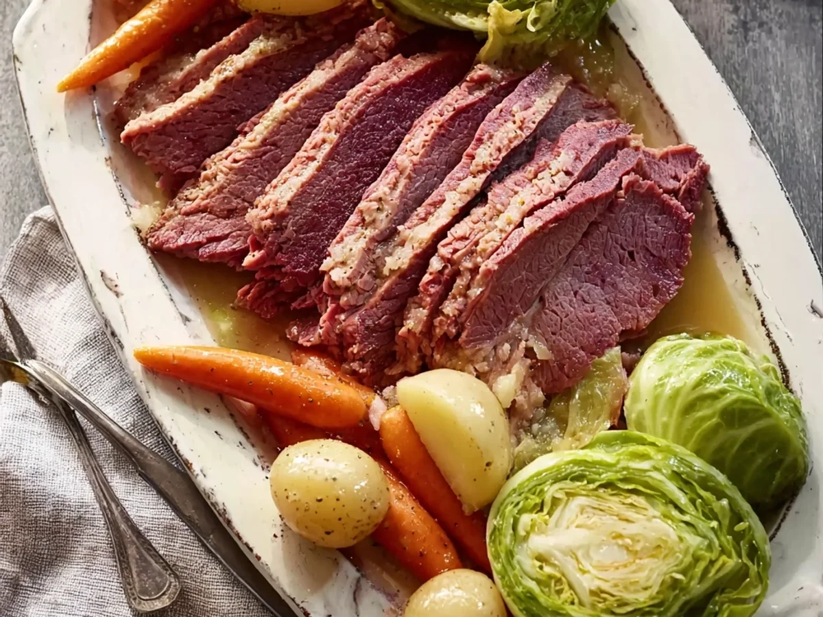 Tender Slow Cooker Corned Beef with Cabbage - Image 2