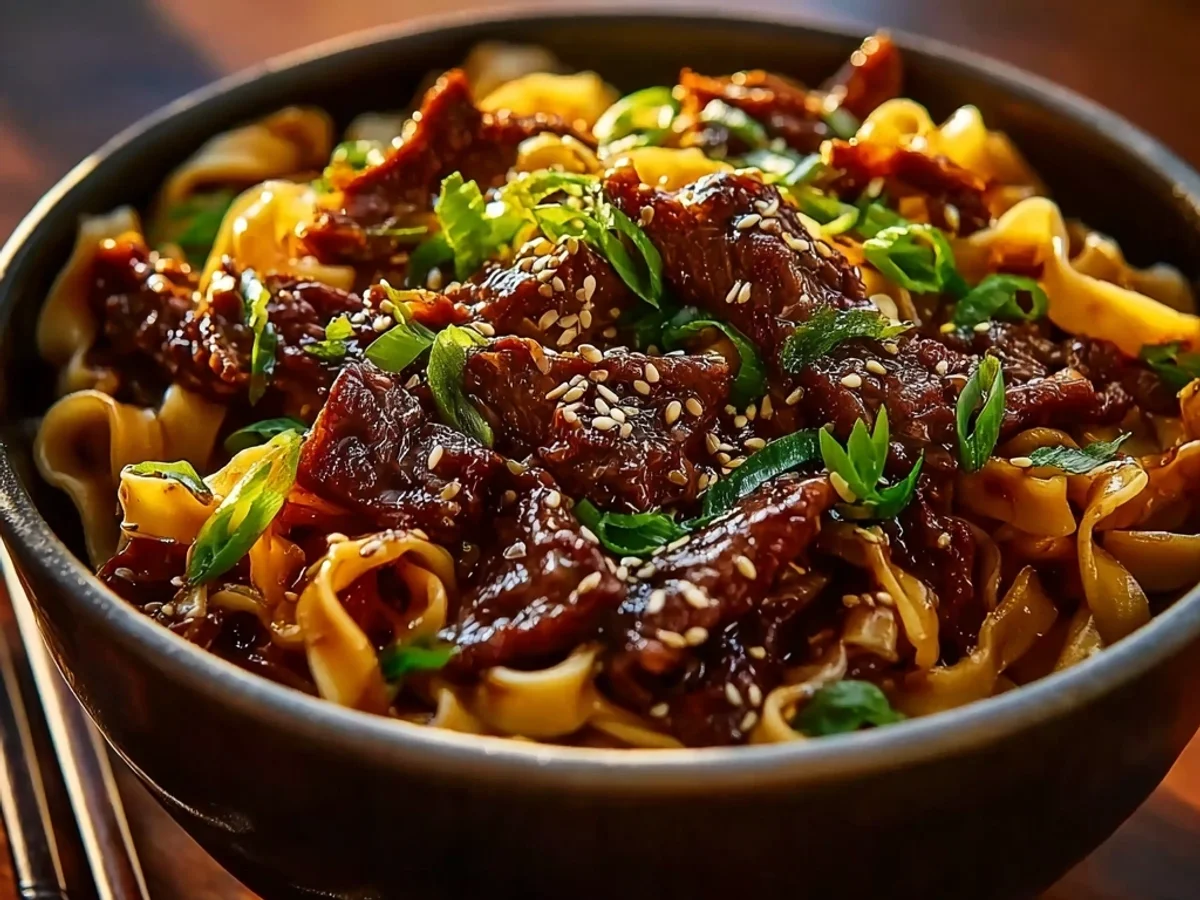 Tender Sticky Beef Noodles: A Weeknight Favorite - Image 1