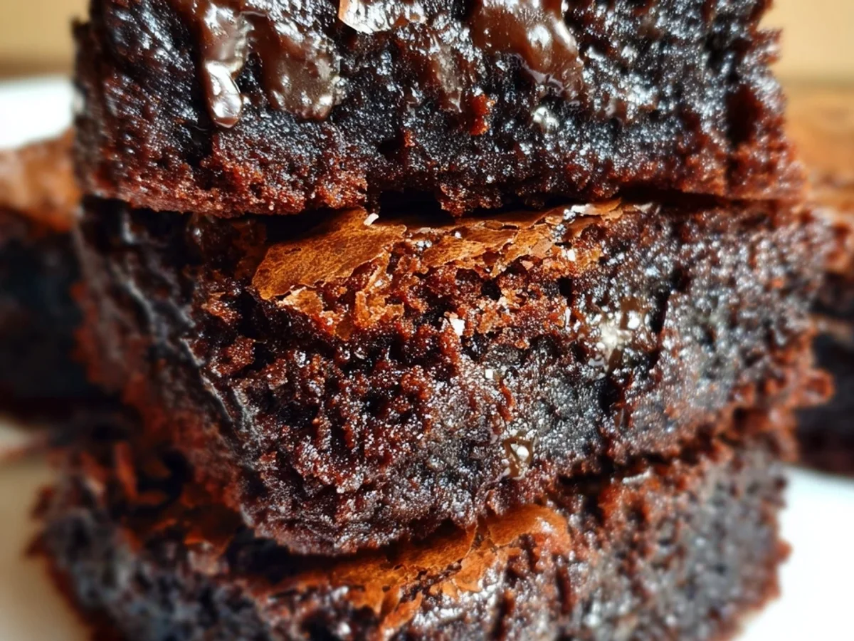 Thick Chewy Brownies with Crackly Top - Image 1