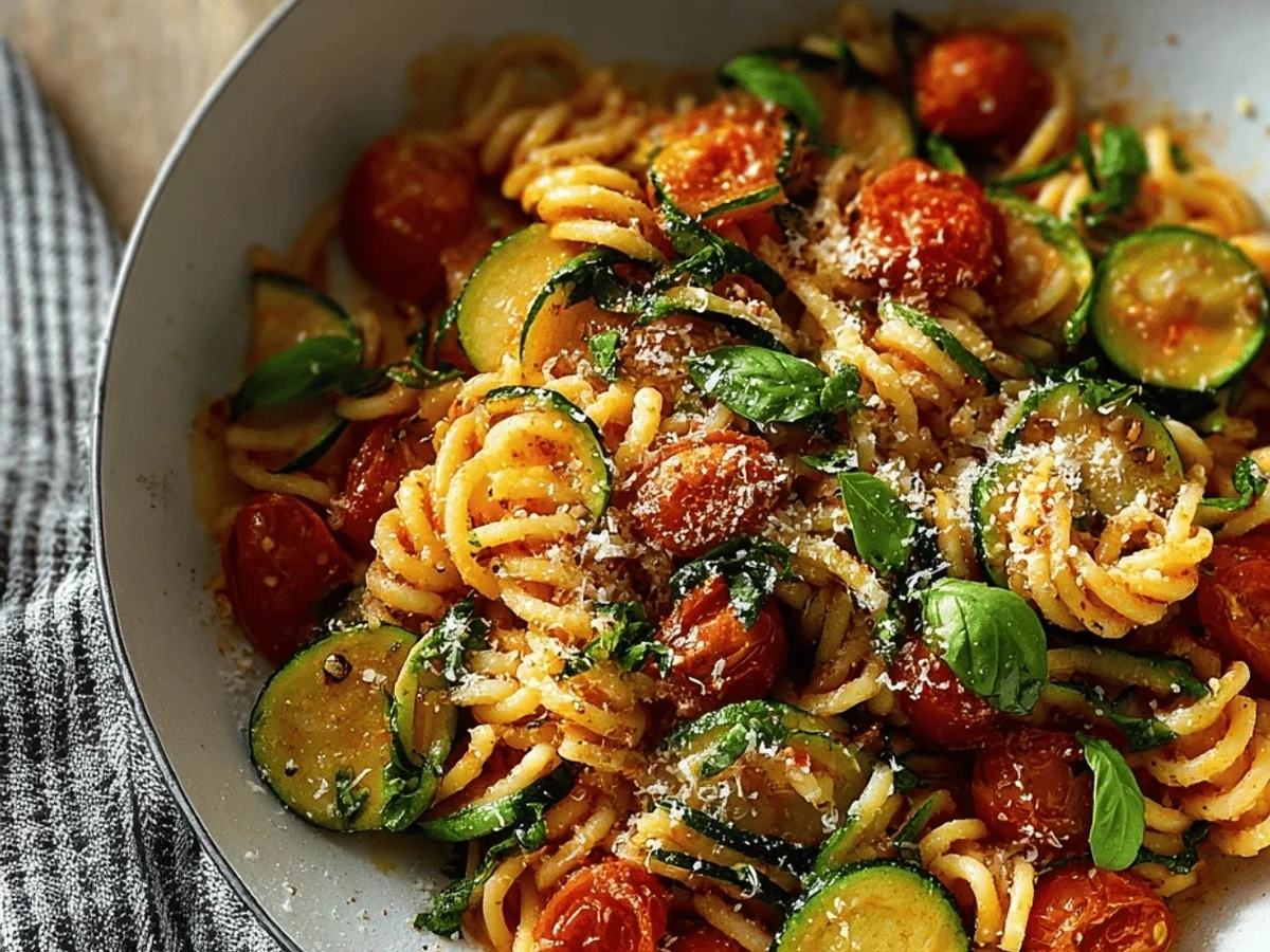 Tomato Zucchini Pasta: Quick & Easy Weeknight Meal - Image 1