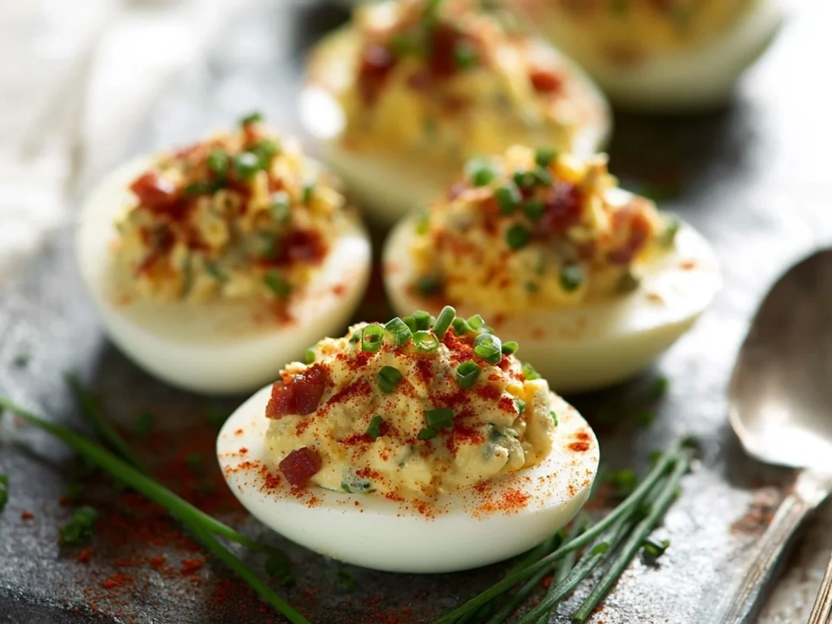 Turkey Ham Deviled Eggs: A Zesty Crowd-Pleaser - Image 1