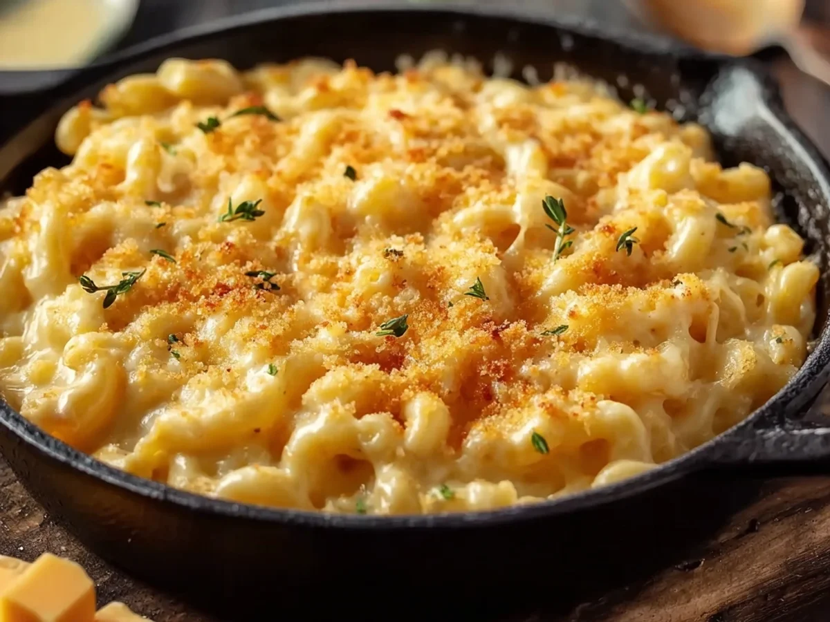 Upgraded Mac and Cheese: Rich, Tangy, and Baked - Image 1