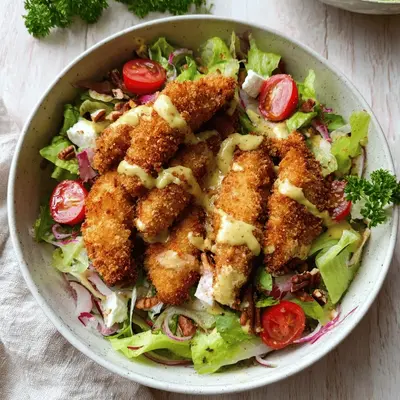 Air Fried Chicken Tender Salad: My Go-To Easy Meal!
