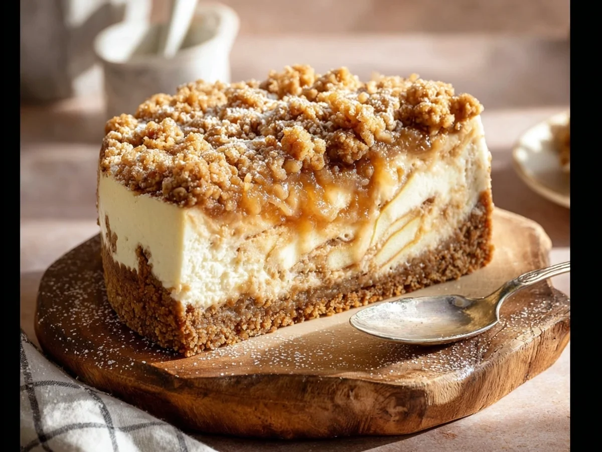 Apple Crumble Cheesecake: A Rustic Fall Treat - Featured Image