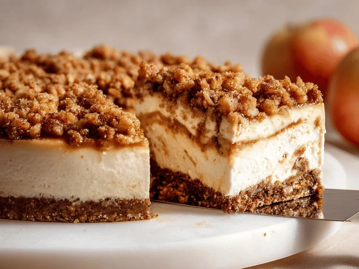 Apple Crumble Cheesecake: My Cozy Fall Favorite - Featured Image
