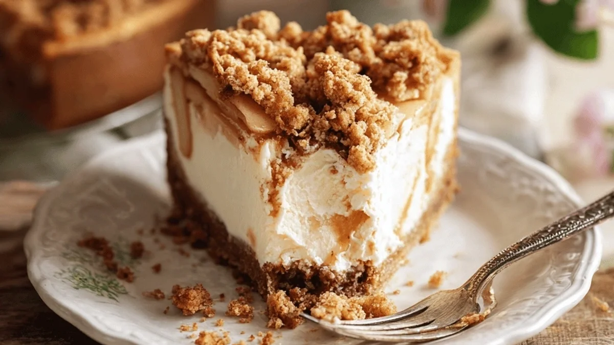 Apple Crumble Cheesecake Recipe: My Cozy Autumn Treat