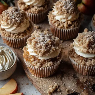 Apple Crumble Cupcakes: Spiced Fall Treat