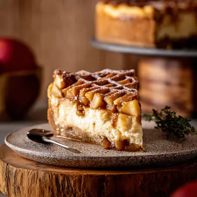 Apple Pie Cheesecake: Creamy, Spiced Autumn Delight