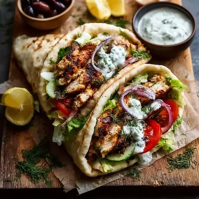 Authentic Greek Chicken Gyros Recipe with Tangy Tzatziki