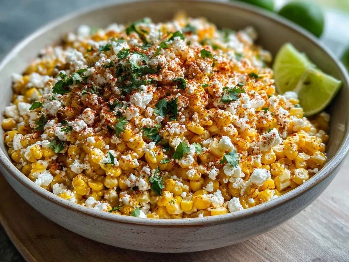 Authentic Mexican Street Corn Salad: Creamy & Zesty - Featured Image