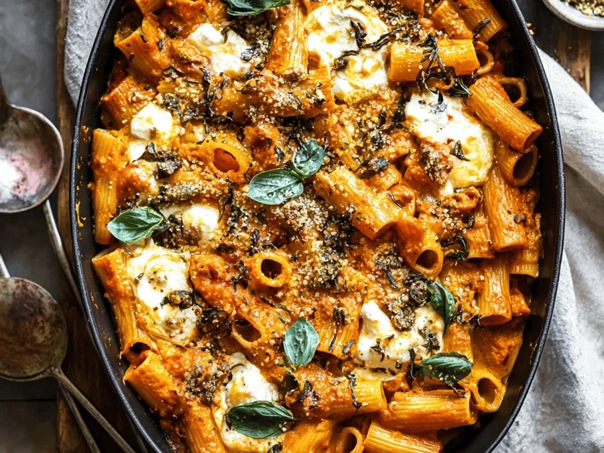 Autumn Pasta Bake: Cozy Pumpkin Tomato Delight - Featured Image