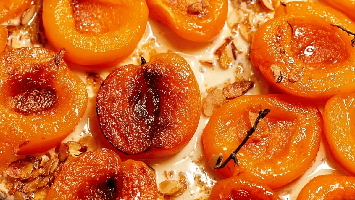 Baked Apricots with Almond Topping Recipe