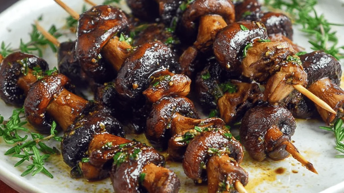 Balsamic Garlic Grilled Mushrooms Recipe: Easy & Delicious