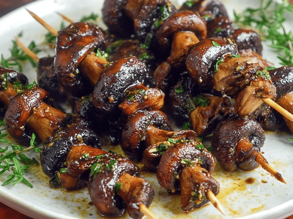Balsamic Garlic Grilled Mushrooms Recipe: Easy & Delicious - Featured Image