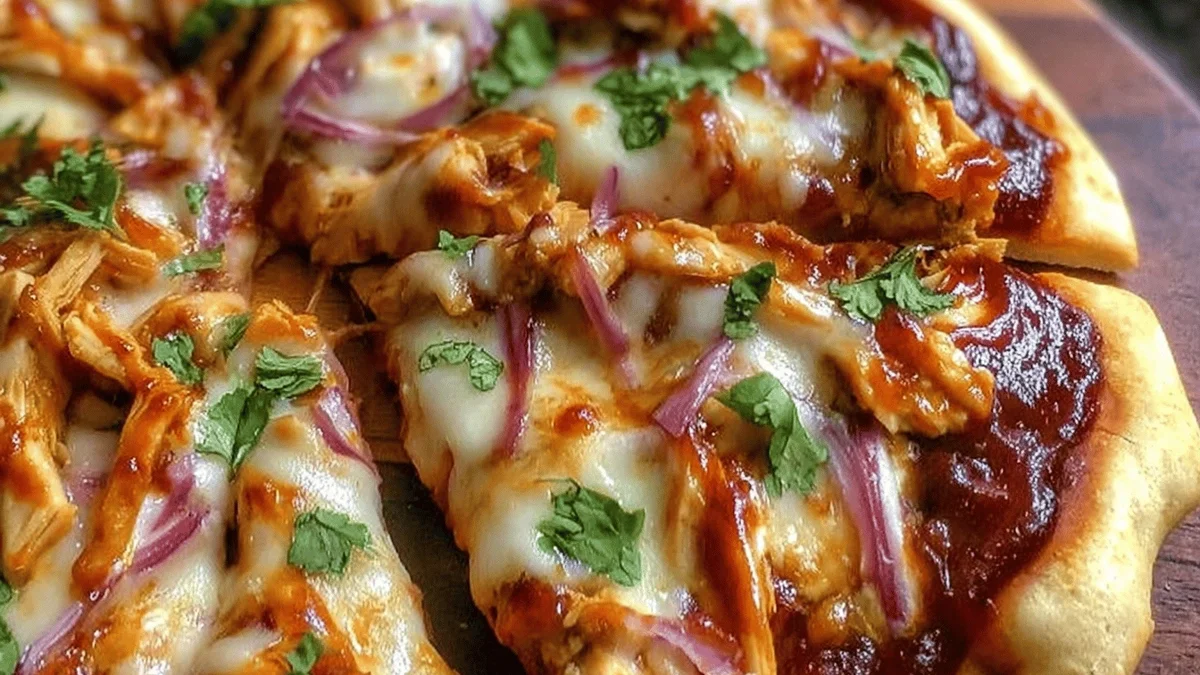 BBQ Chicken Pizza Recipe: The Ultimate Flavor Combo